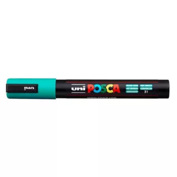   Dekormarker, 1,8-2,5 mm, UNI "Posca PC-5M", smaragdzöld 1 db