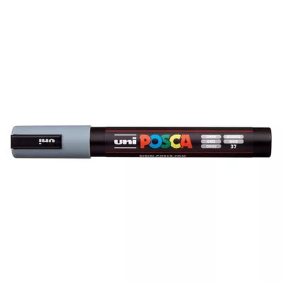Dekormarker, 1,8-2,5 mm, UNI "Posca PC-5M", szürke 1 db