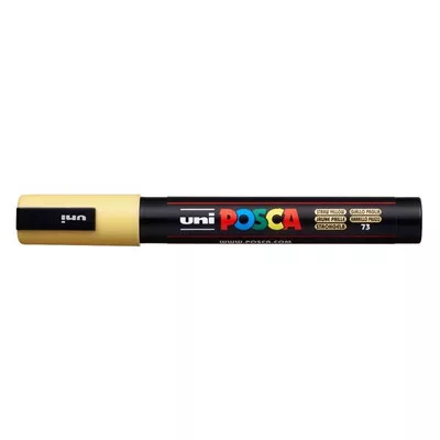 Dekormarker, 1,8-2,5 mm, UNI "Posca PC-5M", szalmasárga 1 db