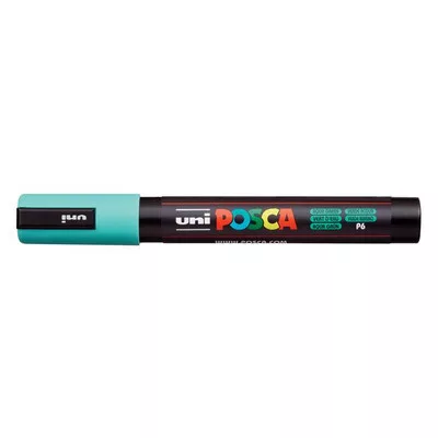 Dekormarker, 1,8-2,5 mm, UNI "Posca PC-5M", tengerzöld 1 db