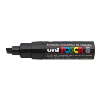   Dekormarker, 8 mm, vágott, UNI "Posca PC-8K", fekete 1 db