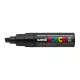 Dekormarker, 8 mm, vágott, UNI "Posca PC-8K", fekete 1 db