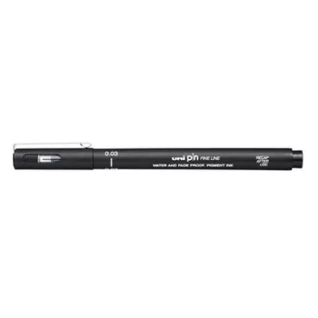 Rajzmarker, 0,03 mm, UNI PIN, fekete 1 db