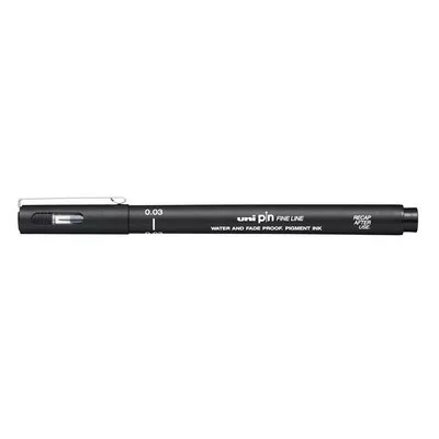 Rajzmarker, 0,03 mm, UNI PIN, fekete 1 db