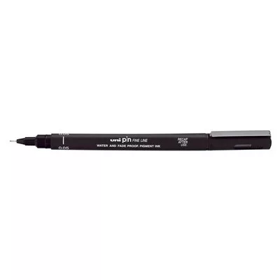 Rajzmarker, 0,05 mm, UNI PIN, fekete 1 db