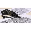 Rajzmarker készlet, UNI PIN "Tube", 9 különböző vonalvastagság, fekete 9 db