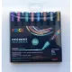 Dekormarker készlet, 1,8-2,5 mm, UNI "Posca PC-5M", 8 különböző metál szín 8 db