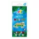 Színes ceruza készlet, háromszögletű, COOL BY VICTORIA "Wildlife", 12 különböző szín 12 db