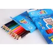 Színes ceruza készlet, háromszögletű, vastag, COOL BY VICTORIA, 12 különböző szín 12 db