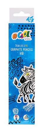 Grafitceruza, HB, háromszögletű, COOL BY VICTORIA 12 db