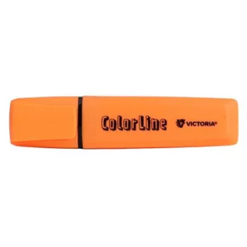  Szövegkiemelő, 1-5 mm, VICTORIA OFFICE, "ColorLine", narancssárga 1 db