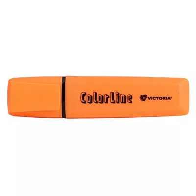 Szövegkiemelő, 1-5 mm, VICTORIA OFFICE, "ColorLine", narancssárga 1 db