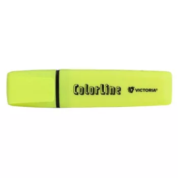   Szövegkiemelő, 1-5 mm, VICTORIA OFFICE, "ColorLine", sárga 1 db