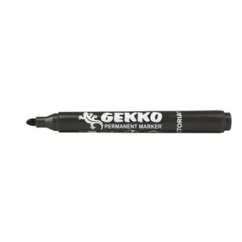   Alkoholos marker, 1-3 mm, kúpos, VICTORIA OFFICE, "Gekko", fekete 1 db