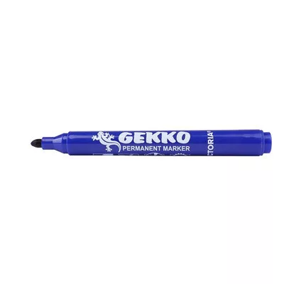 Alkoholos marker, 1-3 mm, kúpos, VICTORIA OFFICE, "Gekko", kék 1 db