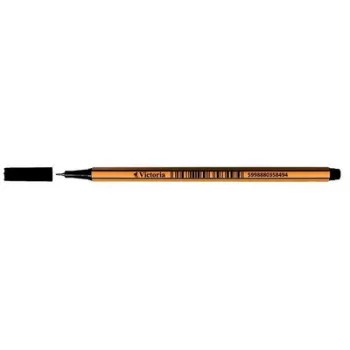   Tűfilc, 0,4 mm, VICTORIA OFFICE,"Slim", fekete 1 db