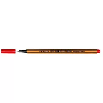   Tűfilc, 0,4 mm, VICTORIA OFFICE,"Slim", piros 1 db