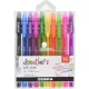 Zseléstoll készlet, 0,33 mm, kupakos, ZEBRA "Doodler'z Neon & Fashion", 10 vegyes szín 10 db