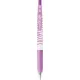Zseléstoll, 0,33 mm, nyomógombos, csíkos test, ZEBRA "Sarasa Clip Pastel", pasztell-lila 1 db