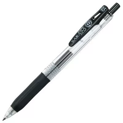 Zseléstoll, 0,33 mm, nyomógombos, ZEBRA "Sarasa Clip", fekete 1 db