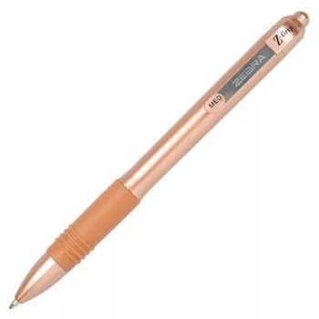   Golyóstoll, 0,27 mm, nyomógombos, ZEBRA "Z-Grip Smooth Rose Gold", kék 1 db