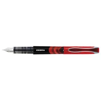  Töltőtoll, 0,6 mm, ZEBRA "Fountain pen", piros 1 db