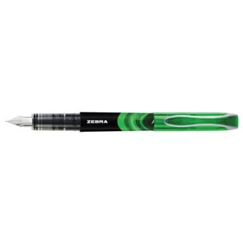   Töltőtoll, 0,6 mm, ZEBRA "Fountain pen", zöld 1 db