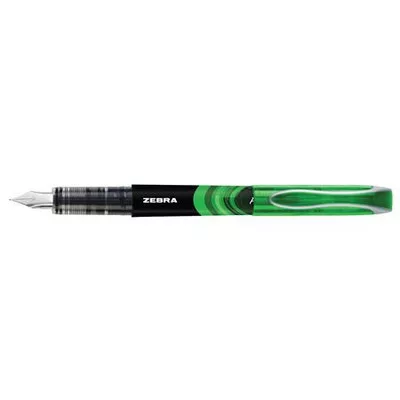 Töltőtoll, 0,6 mm, ZEBRA "Fountain pen", zöld 1 db