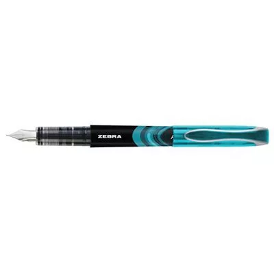 Töltőtoll, 0,6 mm, ZEBRA "Fountain pen", világoskék 1 db