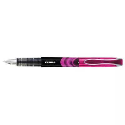 Töltőtoll, 0,6 mm, ZEBRA "Fountain pen", pink