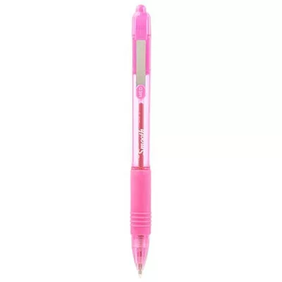 Golyóstoll, 0,27 mm, nyomógombos, ZEBRA "Z-Grip Smooth", rózsaszín 1 db