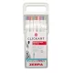 Filctoll készlet, nyomógombos, 0,6 mm, ZEBRA "Clickart" 12 különböző pasztell szín 12 db