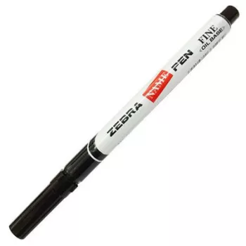   Alkoholos marker, 1,5 mm, kúpos, ZEBRA "Name Pen Fine", fekete 1 db