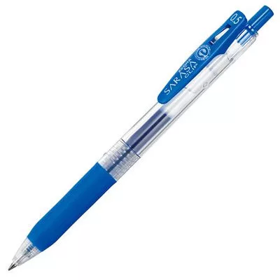 Zseléstoll, 0,33 mm, nyomógombos, ZEBRA "Sarasa Clip", kobalt kék 1 db