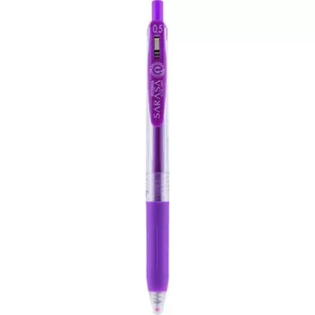   Zseléstoll, 0,33 mm, nyomógombos, ZEBRA "Sarasa Clip", lila 1 db