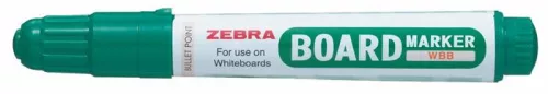 Táblamarker, 2,6 mm, kúpos, ZEBRA "Board Marker", zöld