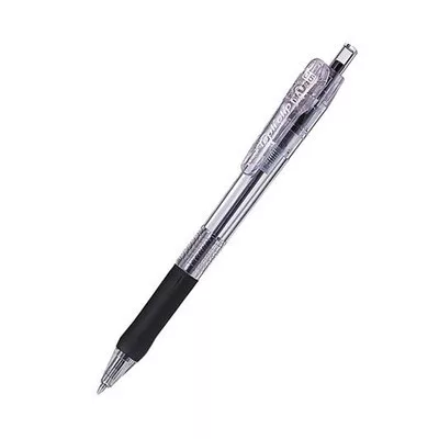 Golyóstoll, 0,21 mm, nyomógombos, ZEBRA "Tapli Clip ECO", fekete 1 db