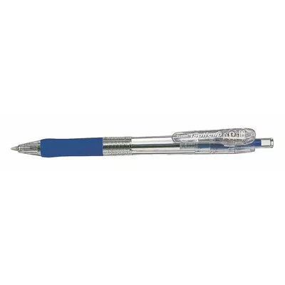 Golyóstoll, 0,21 mm, nyomógombos, ZEBRA "Tapli Clip ECO", kék 1 db