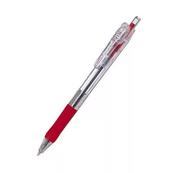   Golyóstoll, 0,21 mm, nyomógombos, ZEBRA "Tapli Clip ECO", piros 1 db