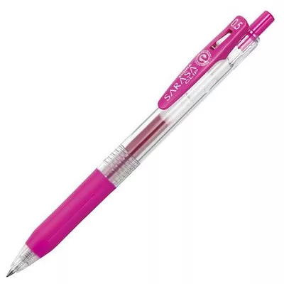 Zseléstoll, 0,33 mm, nyomógombos, ZEBRA "Sarasa Clip", magenta 1 db