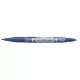 Alkoholos marker, 0,5/1,0 mm, kétvégű, ZEBRA "Mckie Extra Fine", kék 1 db