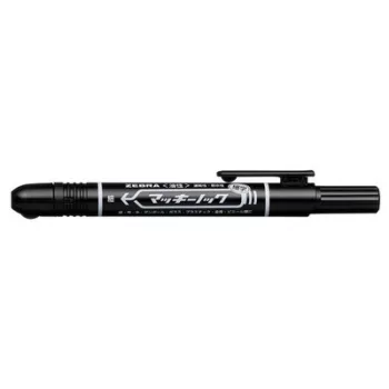   Alkoholos marker, 1,3 mm, nyomógombos, ZEBRA "Mckie Retractable", fekete 1 db