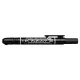 Alkoholos marker, 1,3 mm, nyomógombos, ZEBRA "Mckie Retractable", fekete 1 db