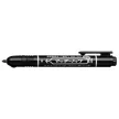 Alkoholos marker, 1,3 mm, nyomógombos, ZEBRA "Mckie Retractable", fekete 1 db