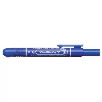   Alkoholos marker, 1,3 mm, nyomógombos, ZEBRA "Mckie Retractable", kék 1 db