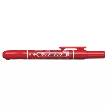   Alkoholos marker, 1,3 mm, nyomógombos, ZEBRA "Mckie Retractable", piros 1 db