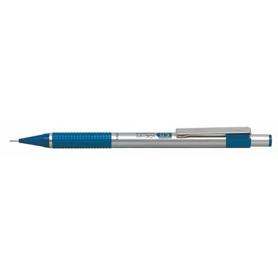 Nyomósirón, 0,5 mm, rozsdamentes acél, kék test, ZEBRA "M-301" 10 db