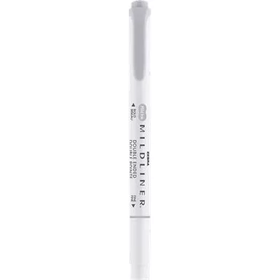 Szövegkiemelő, 1,0/3,5 mm, kétvégű ZEBRA "Mildliner Cool & Refined" szürke 1 db