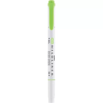 Szövegkiemelő, 1,0/3,5 mm, kétvégű ZEBRA "Mildliner Cool & Refined" zöld 1 db