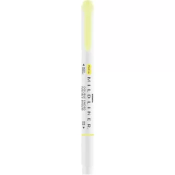   Szövegkiemelő, 1,0/3,5 mm, kétvégű, ZEBRA "Mildliner Fluorescent", sárga